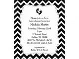 Black and White Baby Shower Invites Black and White Chevron Baby Shower Invitation 5" X 7