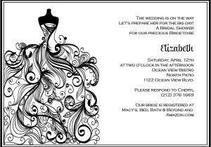 Black and White Bridal Shower Invitation Templates 6 Best Of Black and White Printable Invitations