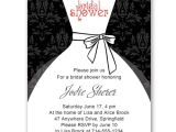 Black and White Bridal Shower Invitation Templates Black and White Inexpensive Wedding Dress Bridal Shower