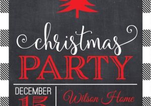 Black and White Christmas Party Invitations Black and White Christmas Party Invitations