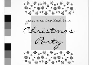 Black and White Christmas Party Invitations Black Silver White Christmas Party Invitation 1 5 25