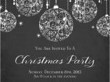 Black and White Christmas Party Invitations Printable Sparkle Christmas Invitation by