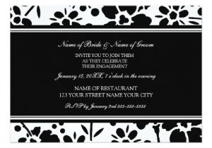 Black and White Engagement Party Invitations Black and White Photo Engagement Party Invitations Zazzle