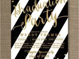 Black and White Graduation Invitations Black and Gold Graduation Party B Lovely events