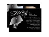 Black and White Graduation Invitations Black and White Graduation Party Invitation Zazzle