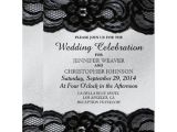 Black and White Lace Wedding Invitations 8 Black and White Wedding Invitations