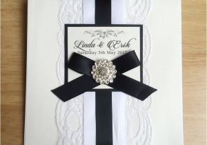 Black and White Lace Wedding Invitations Lace Wedding Invitations Free Shipping