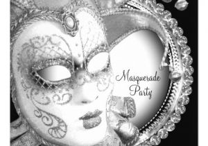 Black and White Masquerade Party Invitations Black and White Masquerade Party 5 25×5 25 Square Paper