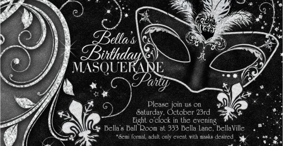 Black and White Masquerade Party Invitations Black White Masquerade Ball Invitation Mardi Gras Invitation
