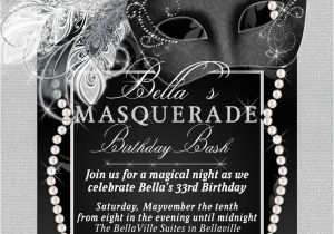 Black and White Masquerade Party Invitations Masquerade Party Invitation Mardi Gras Party Party