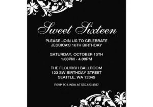 Black and White Quinceanera Invitations 20 Best Black and White Party Invitations Images On