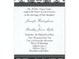 Black and White Wedding Invitation Template Template Black and White Wedding Invitation Zazzle Com