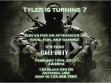 Black Ops Party Invitations Call Of Duty Ghosts Birthday Invitations Party