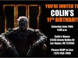 Black Ops Party Invitations Call Of Duty Invitations From General Prints