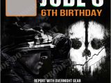 Black Ops Party Invitations Personalized Photo Invitations Cmartistry Call Of Duty
