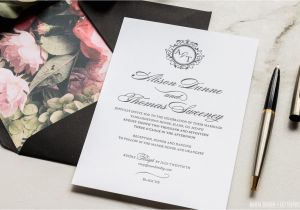 Black Tie On Wedding Invitation Black Tie Magva Design Letterpress