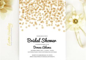 Black White and Gold Bridal Shower Invitations Bridal Shower Invitation Gold and Black From Lemonwedding On