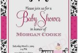 Black White and Pink Baby Shower Invitations Baby Shower Invitation Best Red Black and White Baby