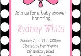 Black White and Pink Baby Shower Invitations Oh Girl Baby Shower Black White Polka Dots Pink
