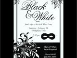 Black White Party Invitation Wording Black and White Party Invitations Oxsvitation Com