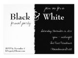 Black White Party Invitation Wording Black and White theme Party Invitation 13 Cm X 18 Cm