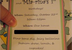 Blackout Birthday Party Invitations the Mom Cave Diy Double Birthday Party 3 Yr Old Dinosaur