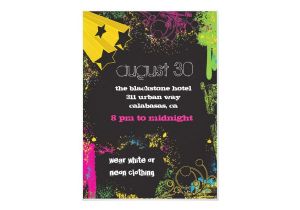 Blackout Party Invitations 311 Urban Setting Blackout Party Card