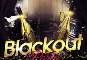 Blackout Party Invitations Flyer Psd Template Blackout Party Cover Gfx