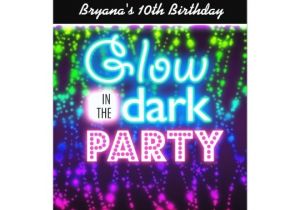 Blackout Party Invitations Templates Glow In the Dark Neon Party Invitations Rainbow