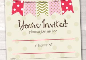 Blank 1st Birthday Invitation Template Items Similar to Fill In Blank Party Invitations Printable