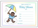 Blank Baby Boy Shower Invites Baby Shower Fill In Invitations