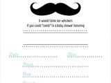 Blank Baby Boy Shower Invites Charming Light Blue and Black Mustache Fill In Blank Baby