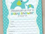 Blank Baby Boy Shower Invites Ink Obsession Designs Fill In the Blank Elephant Baby
