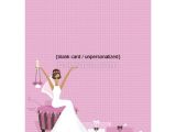 Blank Bachelorette Party Invitations African American Glamour Bridal Shower Invitations