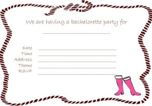 Blank Bachelorette Party Invitations Creative Bachelorette Party Invites