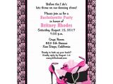 Blank Bachelorette Party Invitations Pretty Pumps Bachelorette Invitations Paperstyle