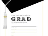 Blank Graduation Invitation Cards Classic and Modern Graduation Cap Fill In the Blank