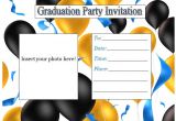 Blank Graduation Party Invitations Templates Graduation Invitation Templates