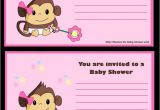 Blank Monkey Baby Shower Invitations 5 Free Printable Monkey Baby Shower Invitations