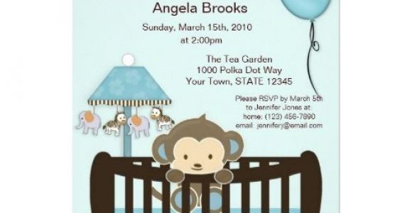 Blank Monkey Baby Shower Invitations Free Printable Monkey Invitations Blank