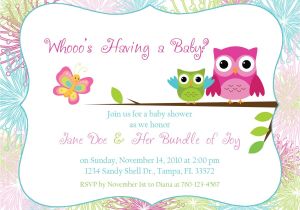 Blank Owl Baby Shower Invitations Owl Baby Shower Invitation by Designsbyoccasion On Etsy