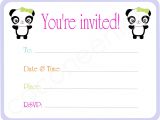 Blank Party Invitation Template Blank Party Invites