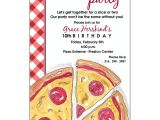 Blank Pizza Party Invitation Template Pizza Party Birthday Invitations Paperstyle