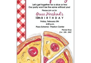 Blank Pizza Party Invitation Template Pizza Party Birthday Invitations Paperstyle