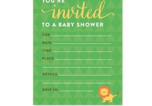 Blank Safari Baby Shower Invitations Jungle Safari Baby Shower Blank Invitations