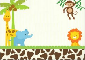 Blank Safari Baby Shower Invitations Safari Invitation Template Invitation Template