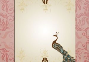 Blank Wedding Invitation Card Design Template Free Download Blank Peacock Wedding Invitations A Criolla Brithday