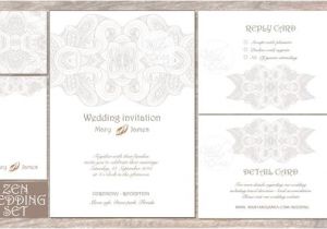 Blank Wedding Invitation Sets Blank Invitation Wedding Invitation Set Number 9 5 by Wedelen