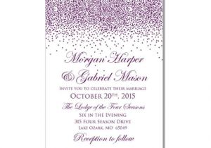 Blank Wedding Invitation Templates for Microsoft Word Printable Wedding Invitation Purple Wedding Purple