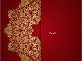 Blank Wedding Invitation Templates Hd Red Wedding Invitation Vector Background Download In